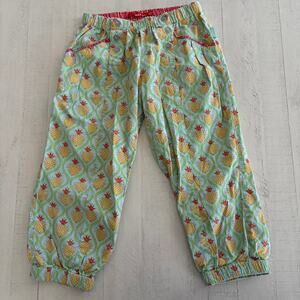 Oilily Pineapple Pants 100% Cotton Size 3 VGUC